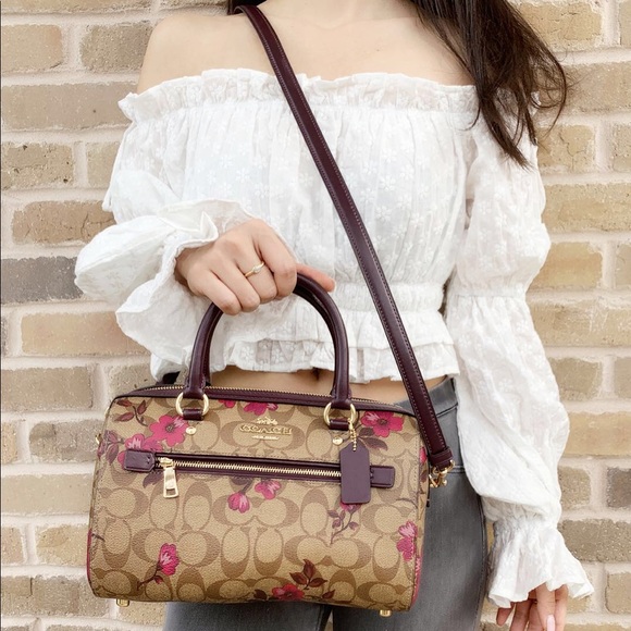 Coach Handbags - Gaby’sBags👜💕-Coach Flower Satchel&Crossbody